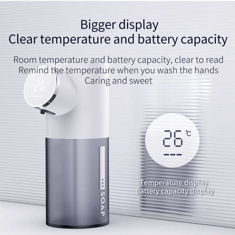 D101 Automatic Soap Dispenser with Charge Display, Water Tank Capacity: 320ml(Blue)