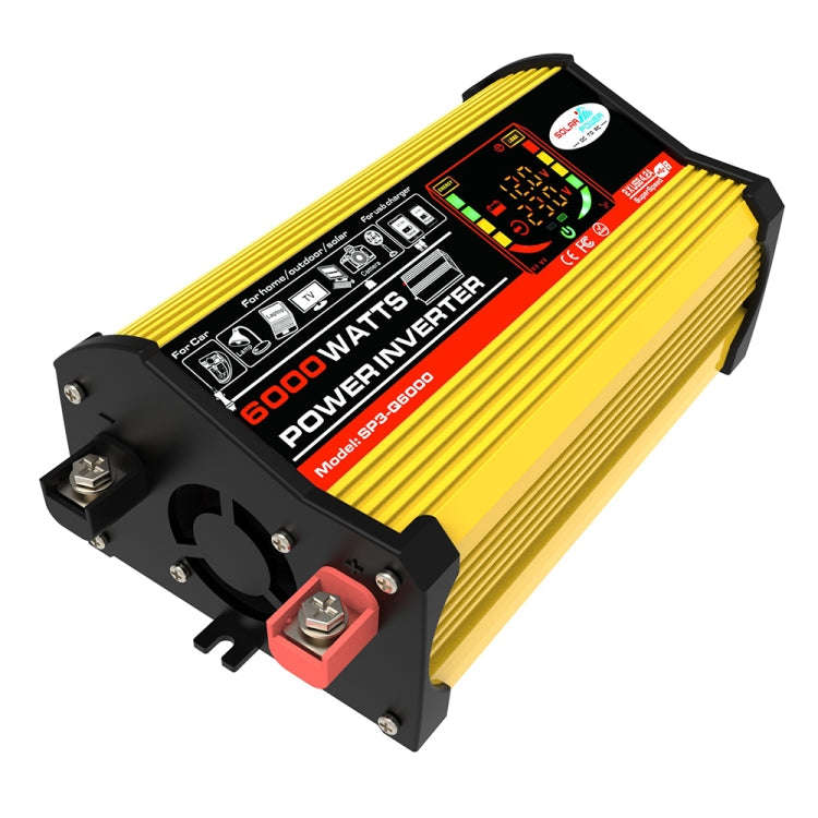 Legend III Generation DC12V to AC110V 6000W Modified Square Wave Car Power Inverter with LED Disp...