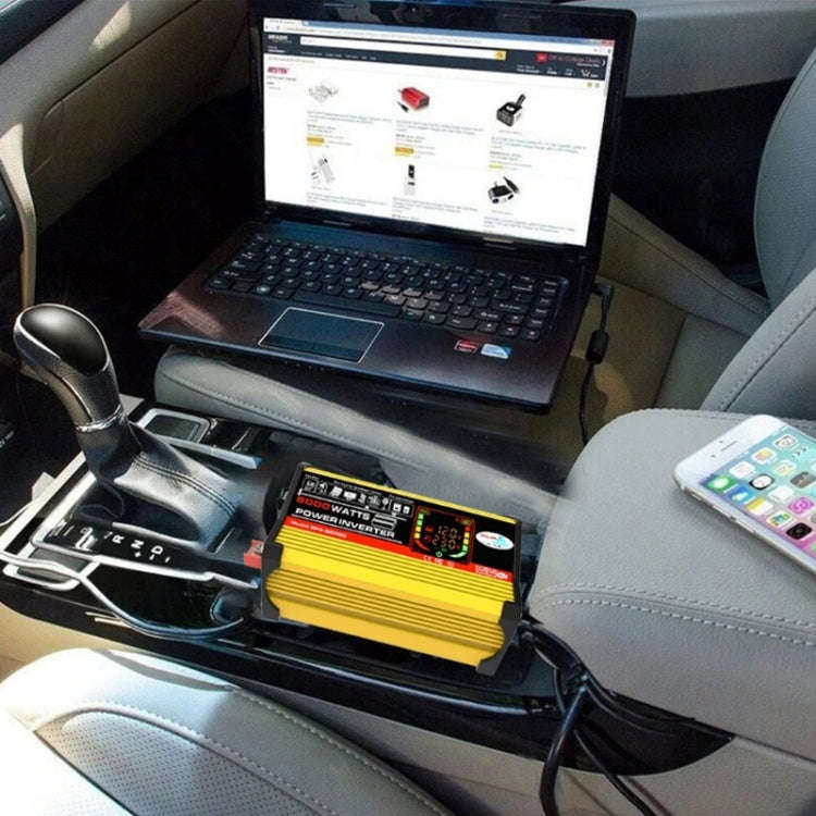 Legend III Generation DC12V to AC110V 6000W Modified Square Wave Car Power Inverter with LED Disp...