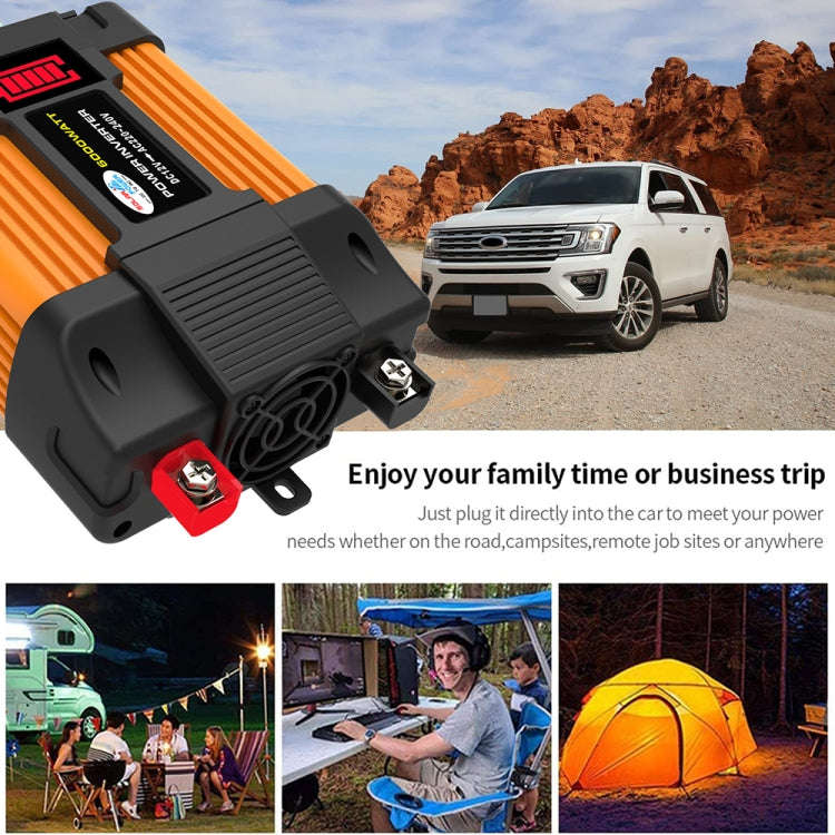 Little Wasp 12V to 110V 6000W Car Power Inverter with LED Display & Dual USB