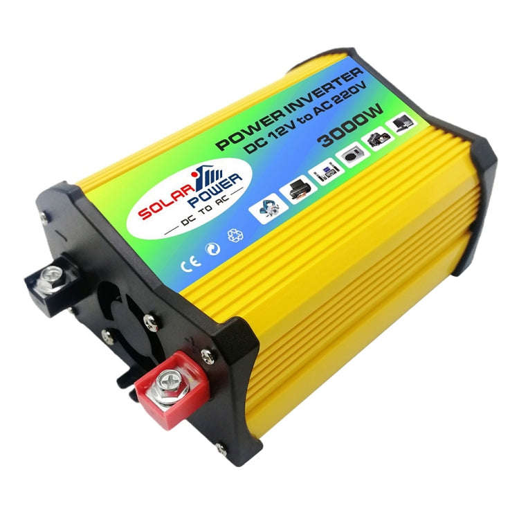 Legend I Generation DC12V to AC220V 3000W Modified Square Wave Car Power Inverter(Yellow)