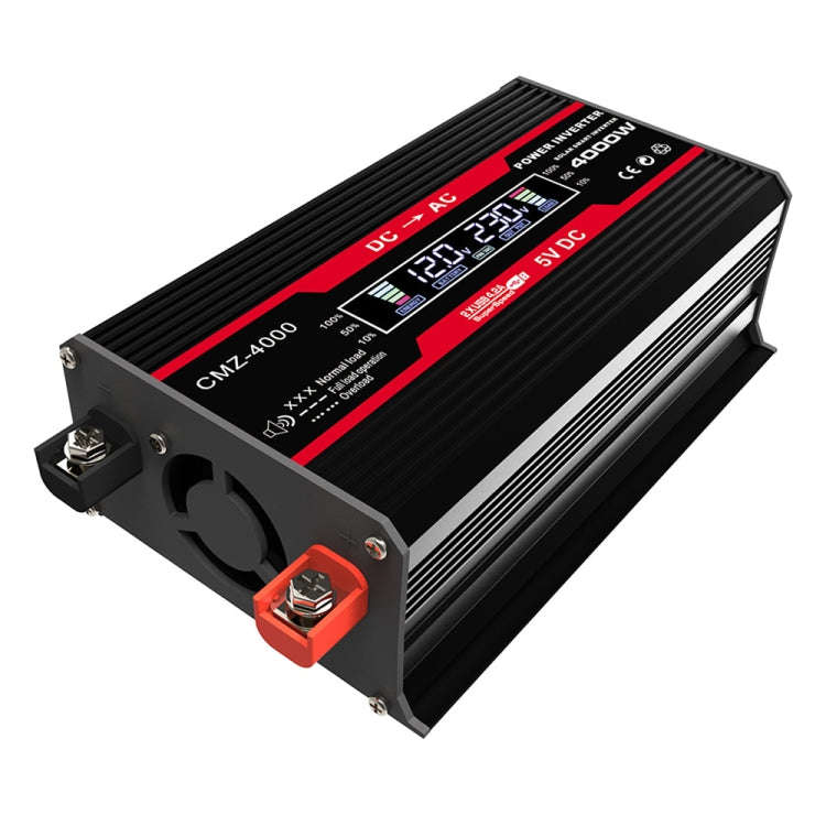 Zhizun Modified Sinewave 12V to 220V 4000W Car Power Inverter(Black)