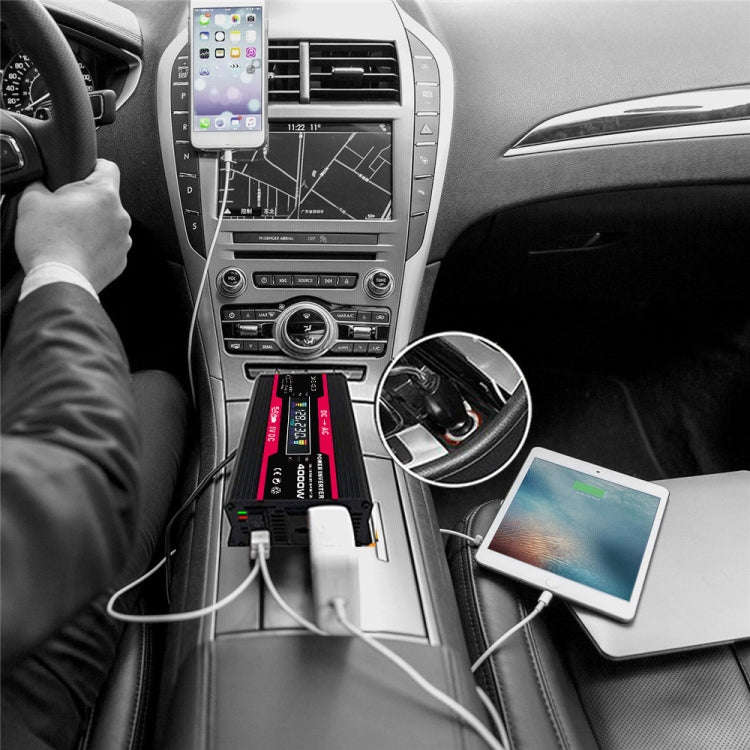 Zhizun Modified Sinewave 12V to 220V 4000W Car Power Inverter(Black)