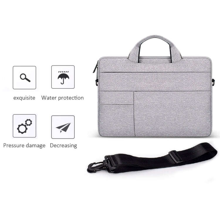 ND05SDJ Oxford Cloth + Nylon Laptop Portable Shoulder Bag, Size:13.3 inch(Navy Blue)