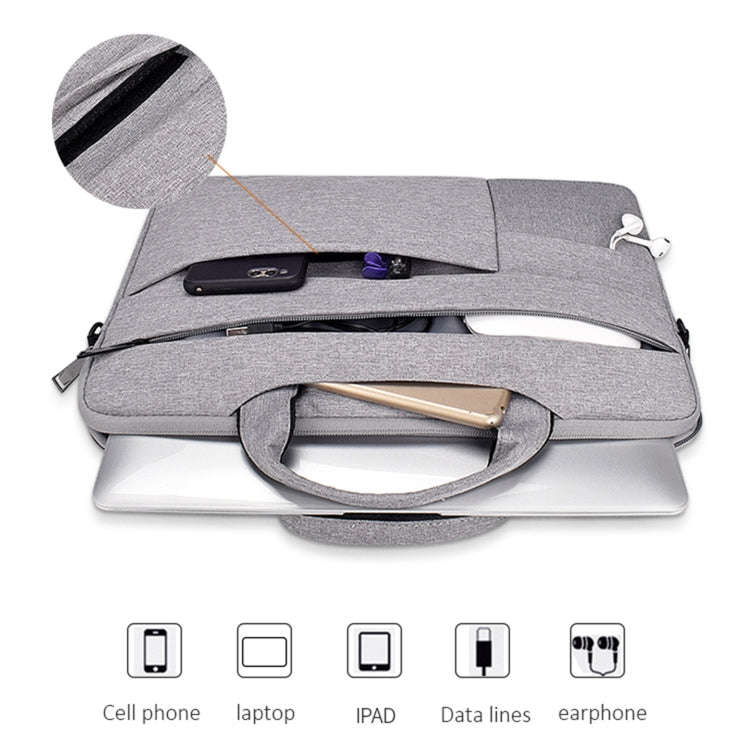 ND05SDJ Oxford Cloth + Nylon Laptop Portable Shoulder Bag, Size:13.3 inch(Navy Blue)