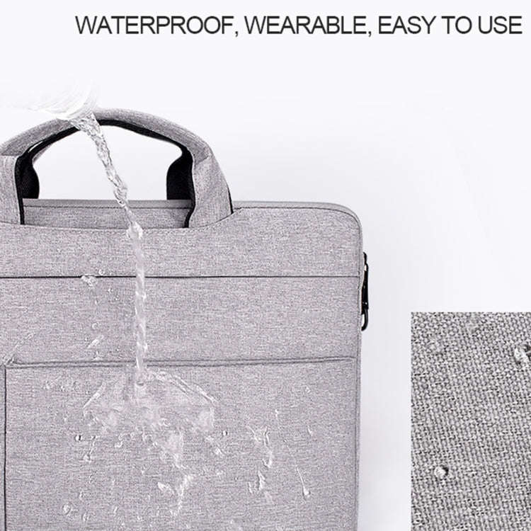 ND05SDJ Oxford Cloth + Nylon Laptop Portable Shoulder Bag, Size:13.3 inch(Hemp Gray)