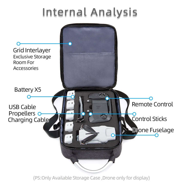Shockproof Waterproof Single Shoulder Storage Bag Travel Carrying Cover Case Box for FIMI X8 mini...