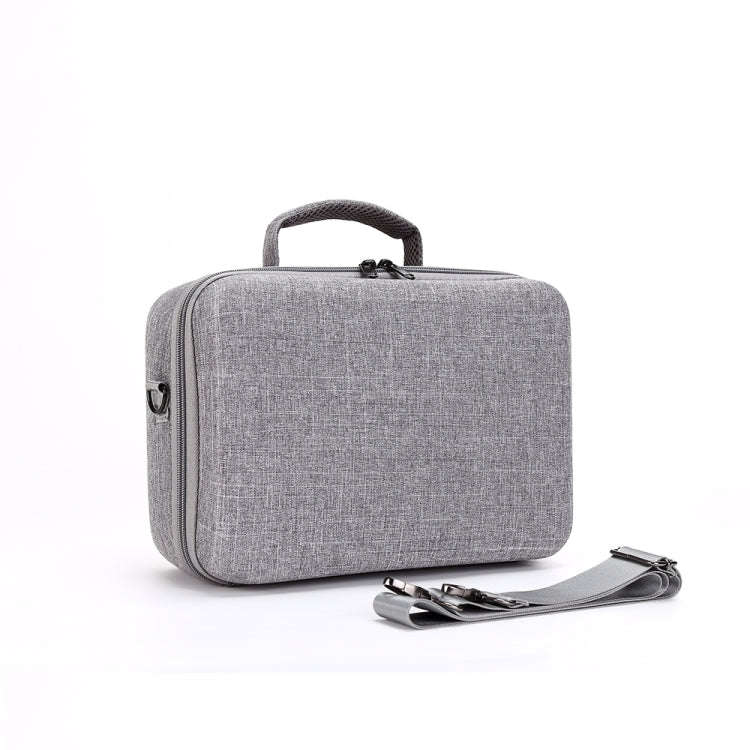 Grey Canvas Single Shoulder Storage Bag Shockproof Waterproof Travel Carrying Cover Hard Case for...