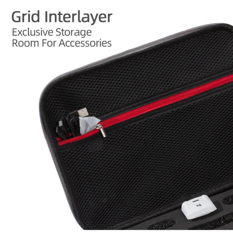 Grey Canvas Single Shoulder Storage Bag Shockproof Waterproof Travel Carrying Cover Hard Case for...