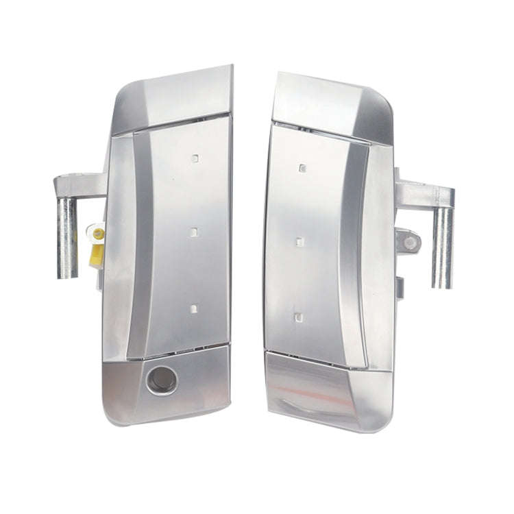 1 Pair Car Front Door Outside Handle 80607-CD41E+80606-CD01E for Nissan 350Z 2003-2009(Silver)