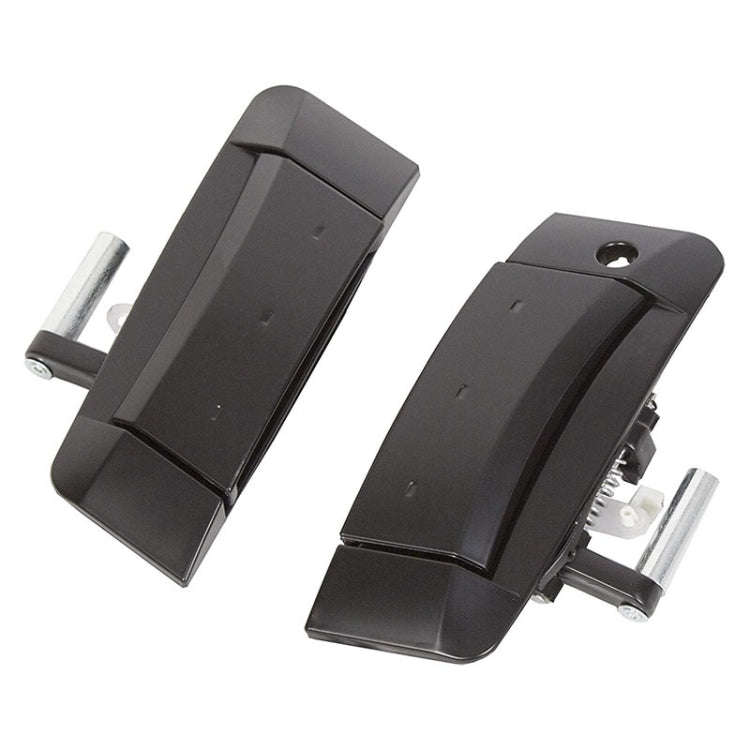 1 Pair Car Front Door Outside Handle 80607-CD41E+80606-CD01E for Nissan 350Z 2003-2009 (Black)