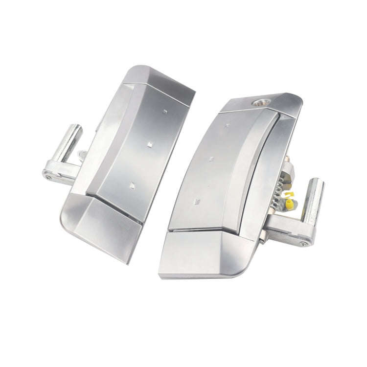 1 Pair Car Front Door Outside Handle 80607-CD41E+80606-CD01E for Nissan 350Z 2003-2009(Silver)