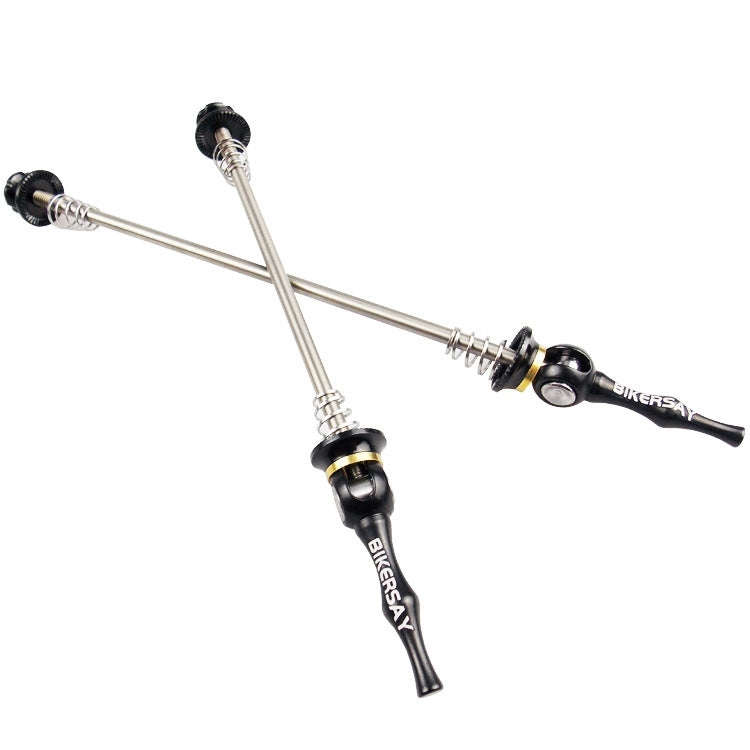 BIKERSAY Bicycle Skewers Quick Release Titanium Axle QR Wheel Hub Skewer For MTB Bicycle, Model:Q...