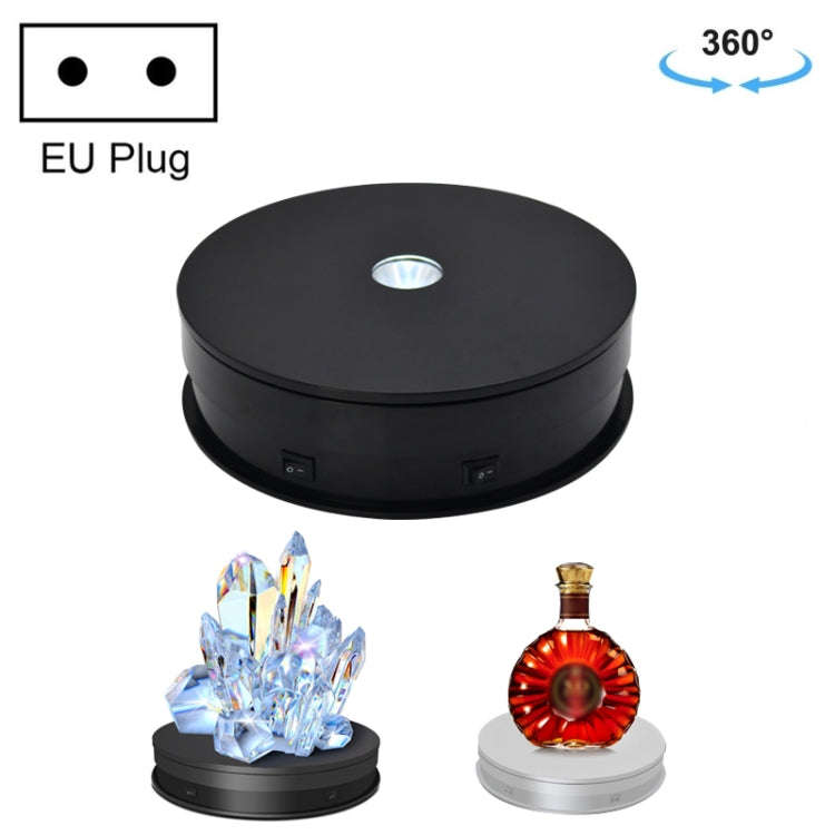 20cm Electric Rotating Turntable Display Stand LED Light Video Shooting Props Turntable, Power Pl...