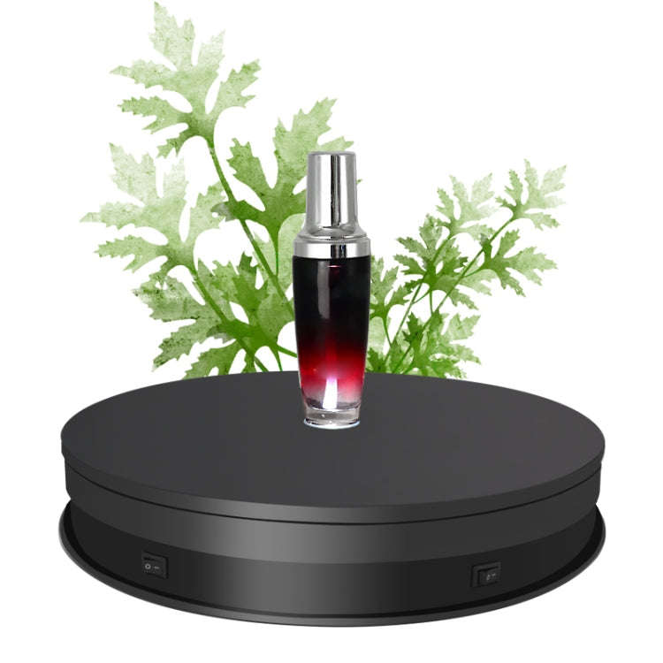 30cm Electric Rotating Turntable Display Stand  LED Light Video Shooting Props Turntable, Power P...