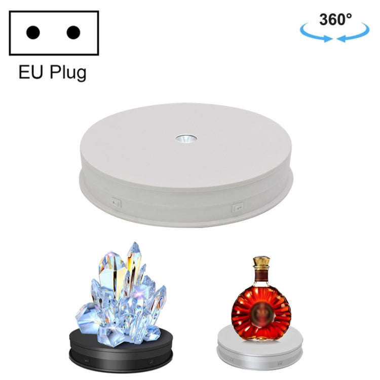 30cm Electric Rotating Turntable Display Stand  LED Light Video Shooting Props Turntable, Power P...