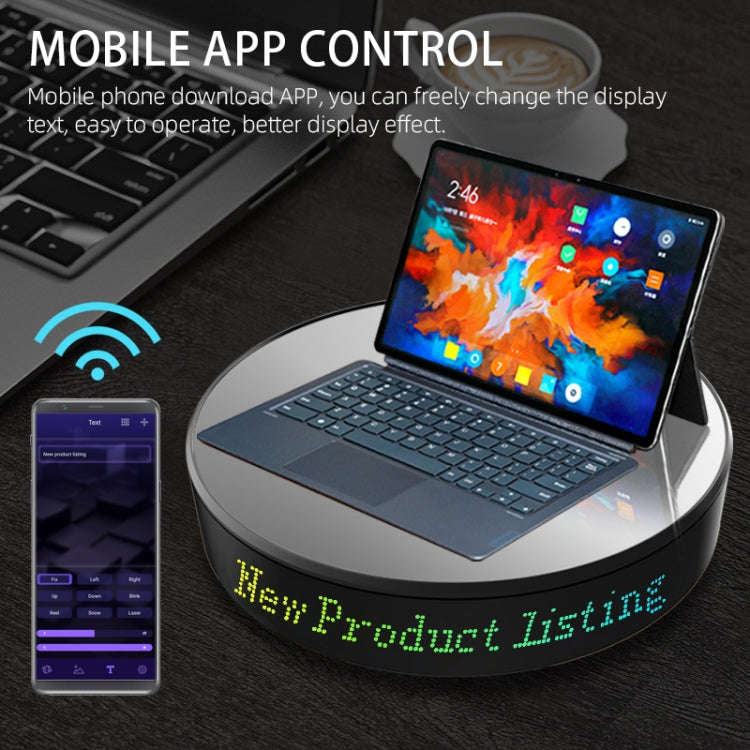 Intelligent APP Screen Display Electric Rotating Turntable Mirror Display Stand Live Broadcast Vi...