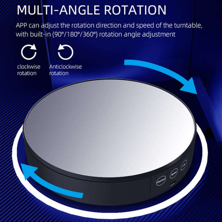 Intelligent APP Screen Display Electric Rotating Turntable Mirror Display Stand Live Broadcast Vi...
