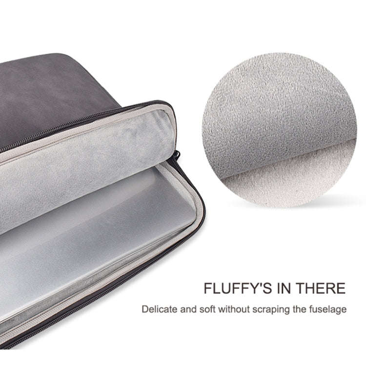 ND08 Sheepskin Notebook Iner Bag, Size:14.1-15.4 inch(Deep Space Gray)