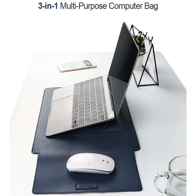 PU06 3 in 1 PU Multifunctional Laptop Bag, Size:13.3 inch(Black)
