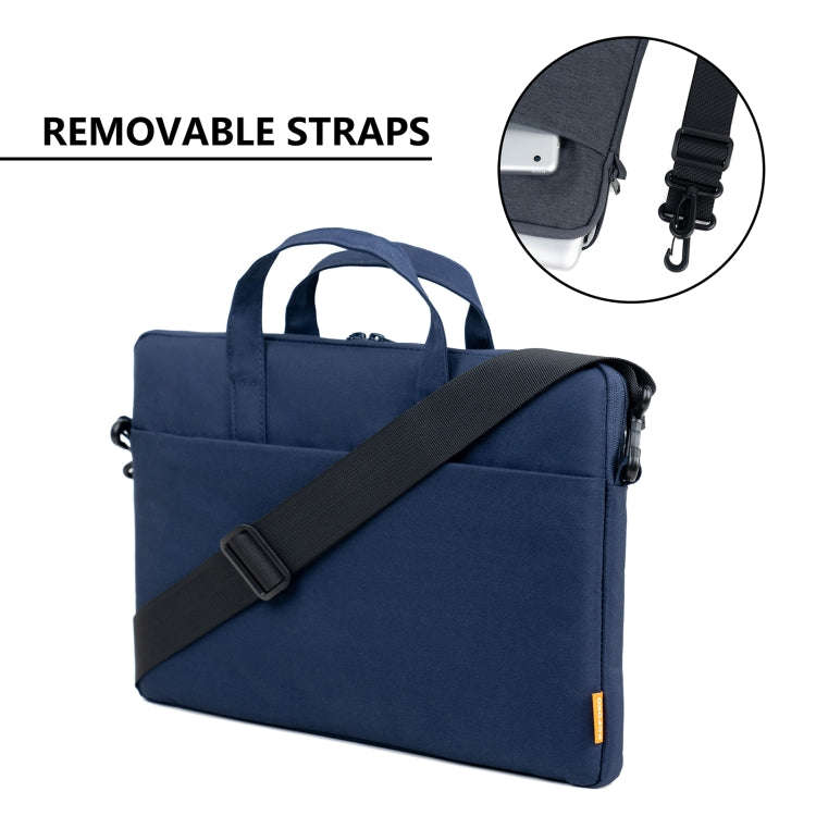 POFOKO A530 Series Portable Laptop Bag with Small Bag & Removable Strap, Size:14-15.4 inch(Light ...