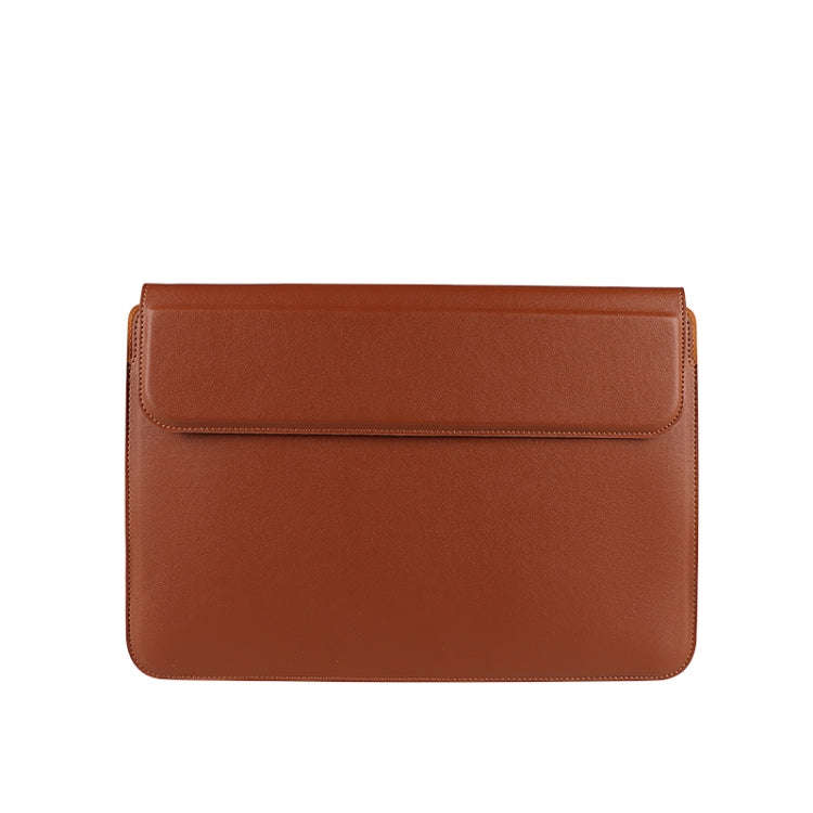 PU08 Multifunctional Notebook PU Liner Bag, Size:14.1-15.4 inch(Cowhide Yellow)