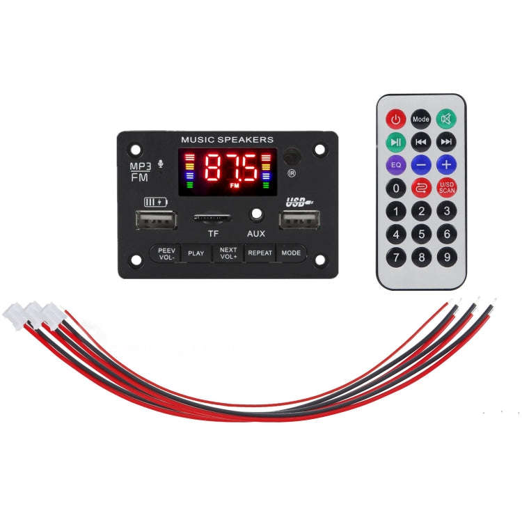 JX-809BT Car 12V Audio MP3 Player Decoder Board FM Radio USB, with Bluetooth / Remote Control / R...