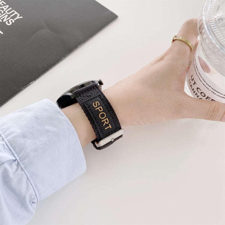 20mm Universal Nylon Watch Band(Black)