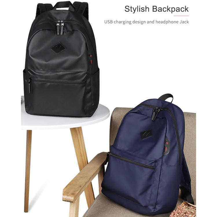 SJ03 13-15.6 inch Universal Large-capacity Laptop Backpack with USB Charging Port & Headphone Por...