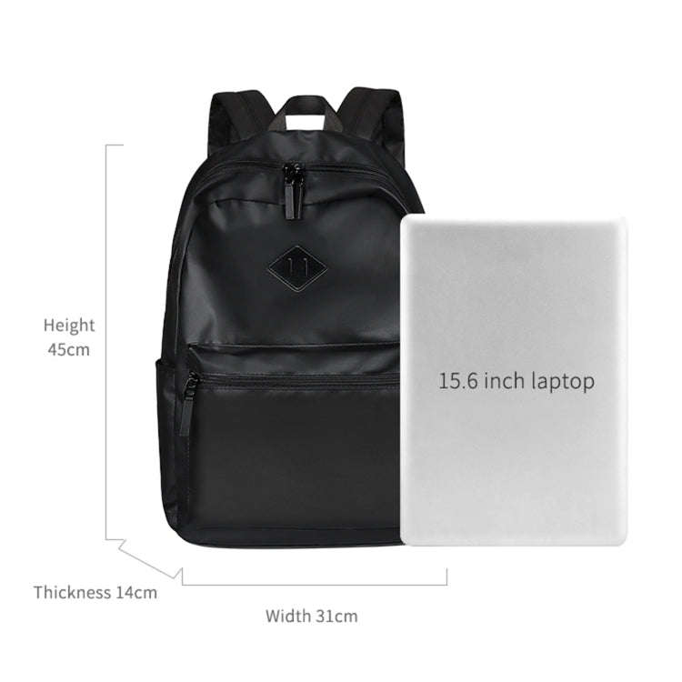 SJ03 13-15.6 inch Universal Large-capacity Laptop Backpack with USB Charging Port & Headphone Por...