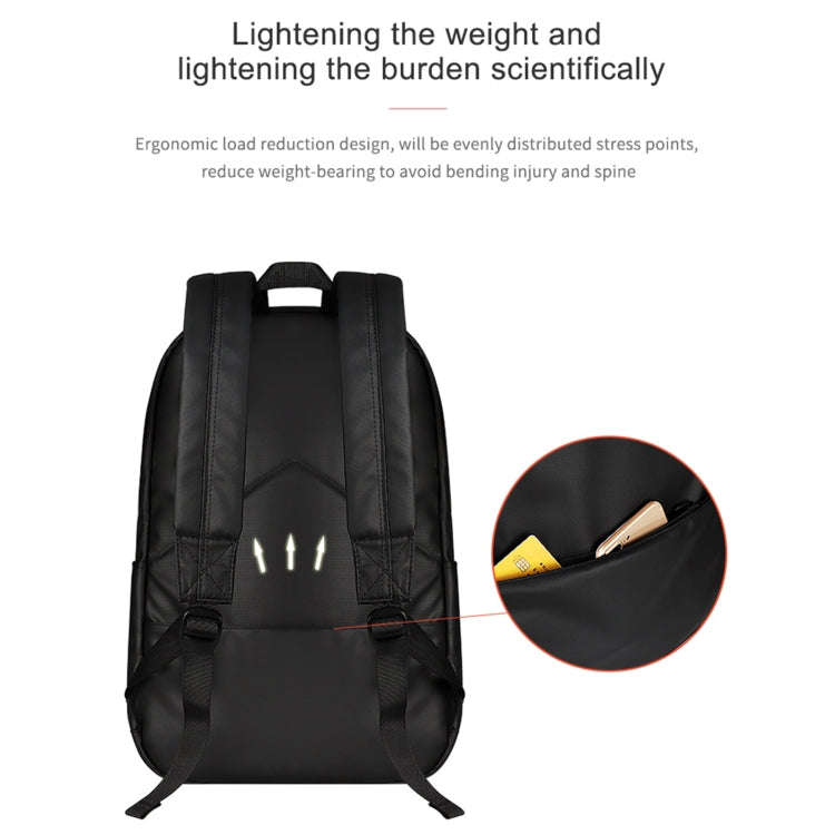 SJ03 13-15.6 inch Universal Large-capacity Laptop Backpack with USB Charging Port & Headphone Por...