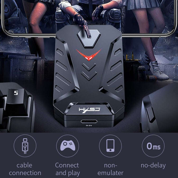 HXSJ P8+V100+A883 Keyboard Mouse Converter + One-handed Keyboard + Programming Gaming Mouse Set