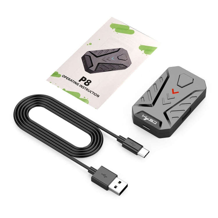 HXSJ P8 Mobile Phone Keyboard Mouse Converter for Android System(Black)