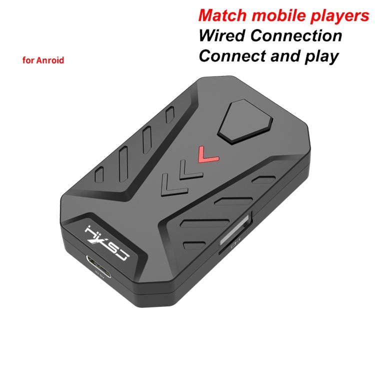 HXSJ P8 Mobile Phone Keyboard Mouse Converter for Android System(Black)