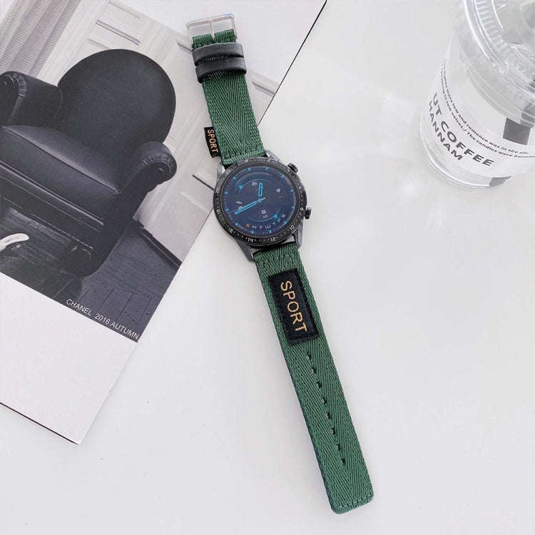 22mm Universal Nylon Watch Band(Green)