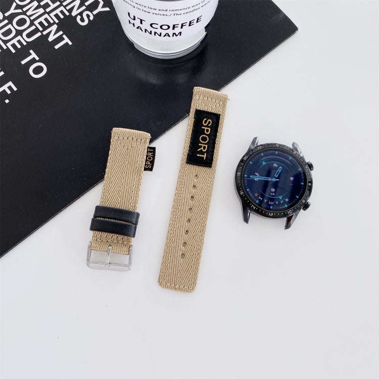 22mm Universal Nylon Watch Band(Khaki)