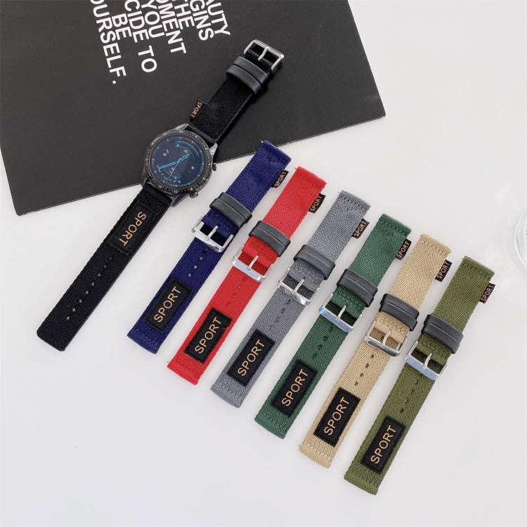 22mm Universal Nylon Watch Band(Black)