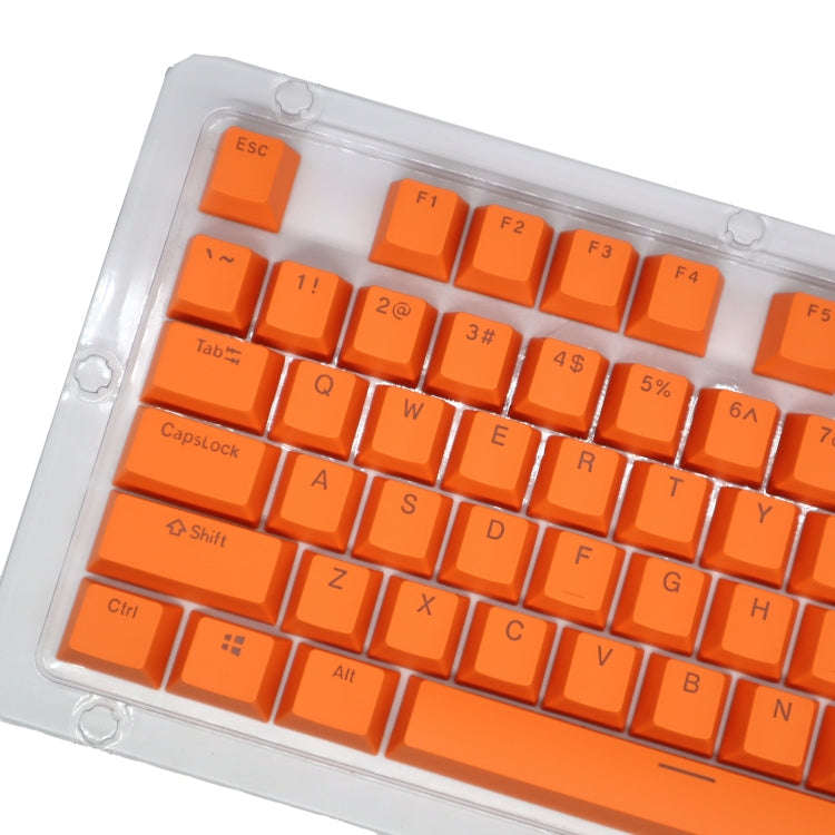 HXSJ P9 104 Keys PBT Color Mechanical Keyboard Keycaps(Orange)