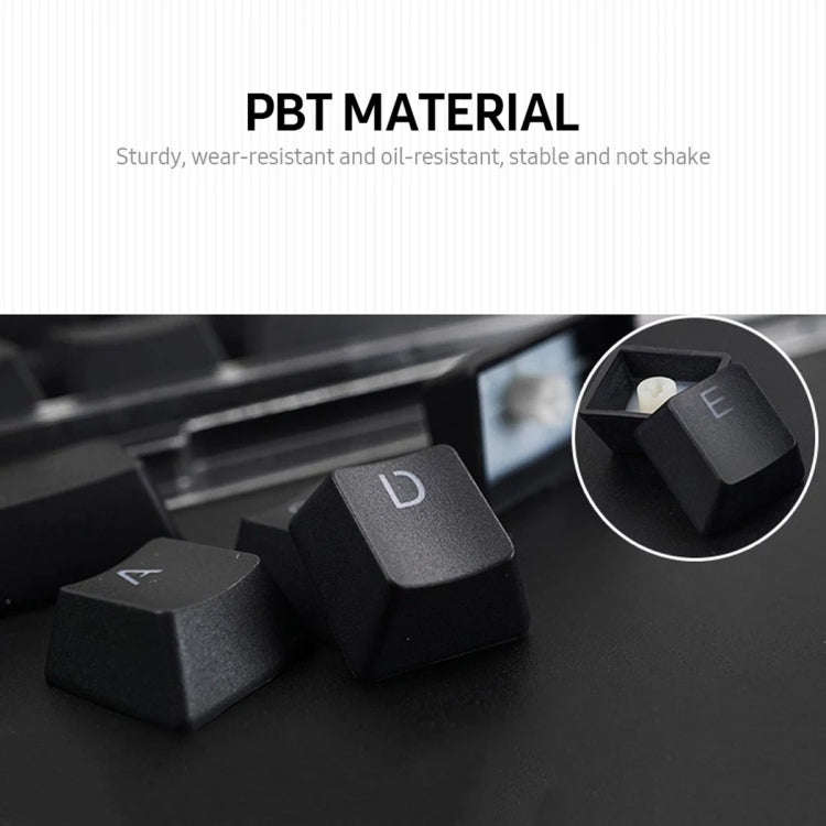 HXSJ P9 104 Keys PBT Color Mechanical Keyboard Keycaps(Red)