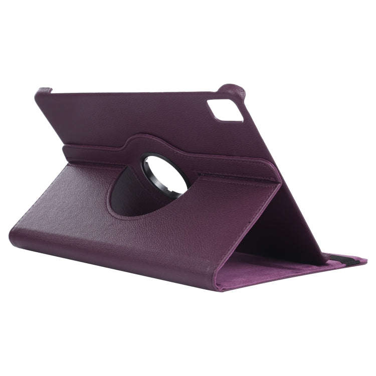 For Huawei MatePad Pro 12.6 2021 360 Degree Rotation Litchi Texture Horizontal Flip Leather Case ...