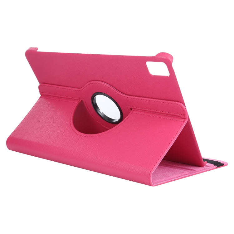 For Huawei MatePad Pro 12.6 2021 360 Degree Rotation Litchi Texture Horizontal Flip Leather Case ...