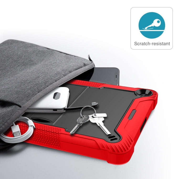 For Huawei MatePad T 10s / 10 Silicone + PC Shockproof Protective Case with Holder(Red + Black)