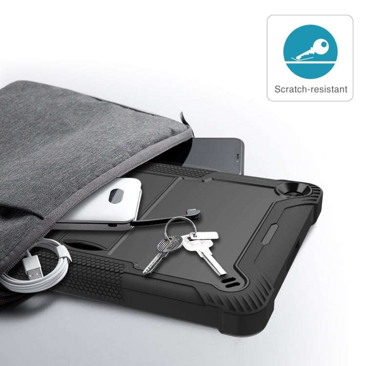 For Huawei MatePad T 10s / 10 Silicone + PC Shockproof Protective Case with Holder(Black)