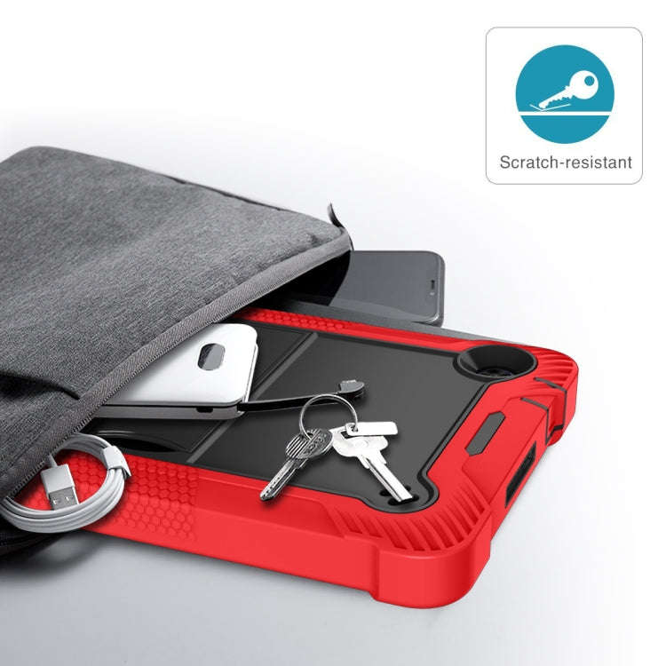 For Huawei MatePad T8 Silicone + PC Shockproof Protective Case with Holder(Red + Black)