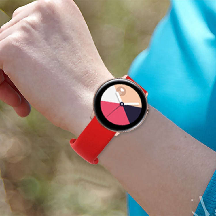 20mm For Amazfit GTS 2e Butterfly Buckle Silicone Watch Band(Midnight Blue)