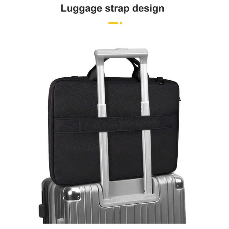 ST11 Polyester Thickened Laptop Bag with Detachable Shoulder Strap, Size:14.1-15.4 inch(Silver Gray)