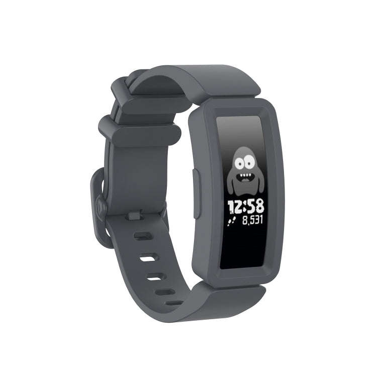 Smart Watch Silicon Watch Band for Fitbit Inspire HR(Grey)