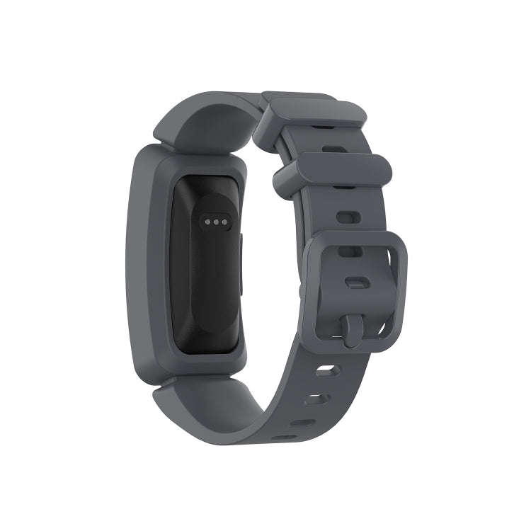 Smart Watch Silicon Watch Band for Fitbit Inspire HR(Grey)