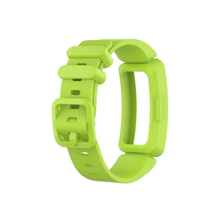Smart Watch Silicon Watch Band for Fitbit Inspire HR(Lime Color)