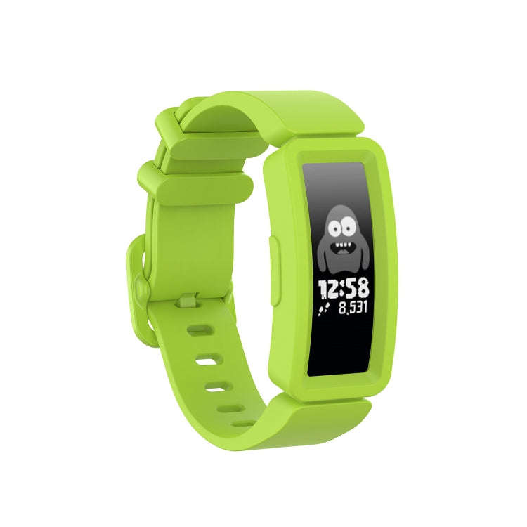 Smart Watch Silicon Watch Band for Fitbit Inspire HR(Lime Color)